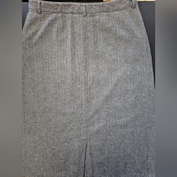 Vintage - L.L.Bean Herringbone Cotton A Line Skirt - NWOT - Size 14 Reg - Picture 9 of 10